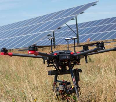 Thermografie Solarinspektion mit Drohne Thermografie Solarinspektion mit Drohne