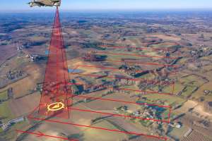 Aerial soil inspection and scanning with drone